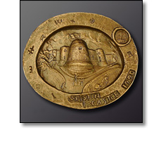 Commemorative medal by Nicola Moss titled 