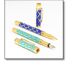 Vitreous enamelled pens
