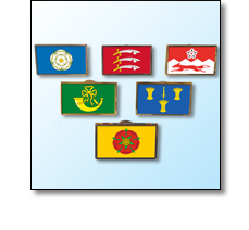English country pin badges