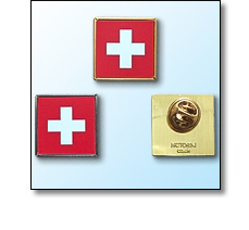 Swiss Flag Pin badge